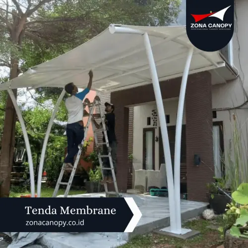 Canoppy Membrane Teras Rumah ciputat